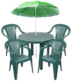 4-1-zestaw-plastikowy-krzesla-stol-parasol-zielony