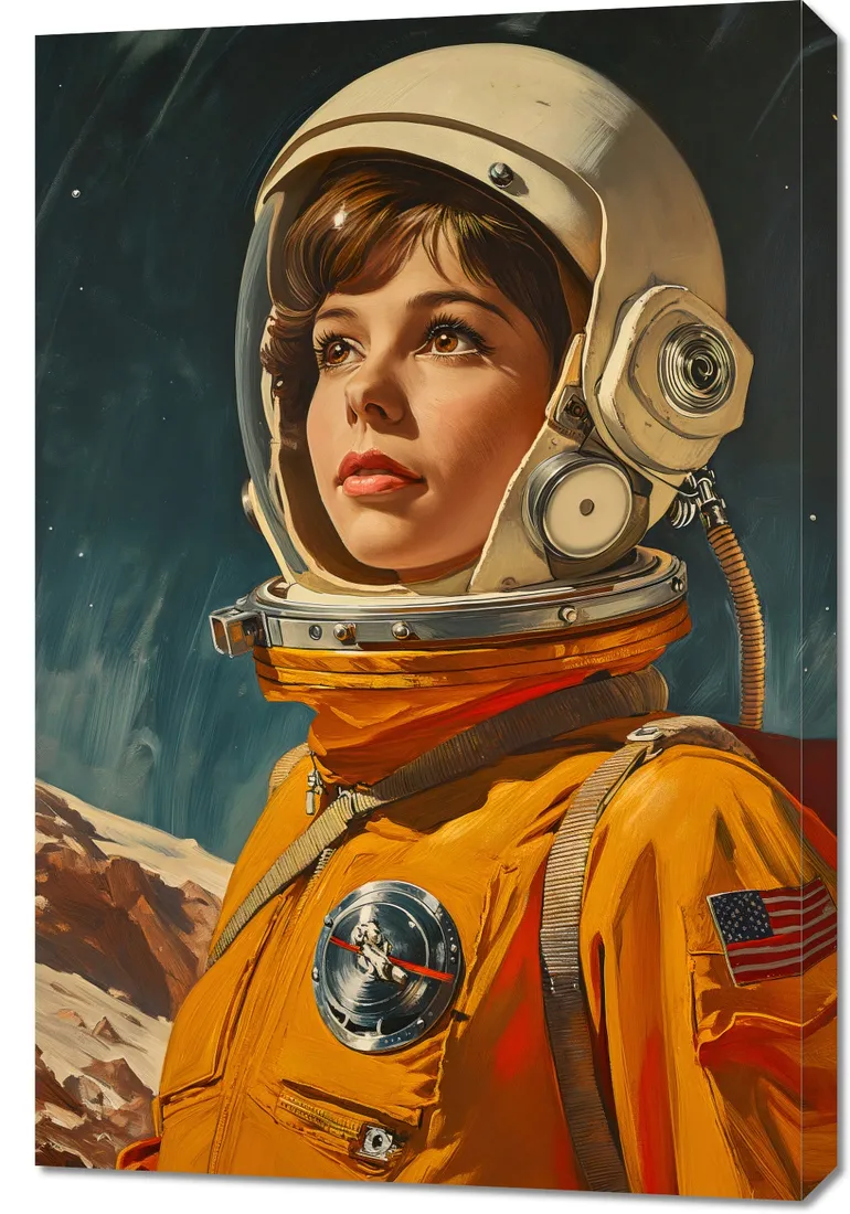 obraz-60x90cm-pionierka-kosmosu-stan-nowy