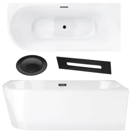 wanna-wolnostojaca-narozna-prawa-160-cm-syfon-korek-klik-klak-czarny