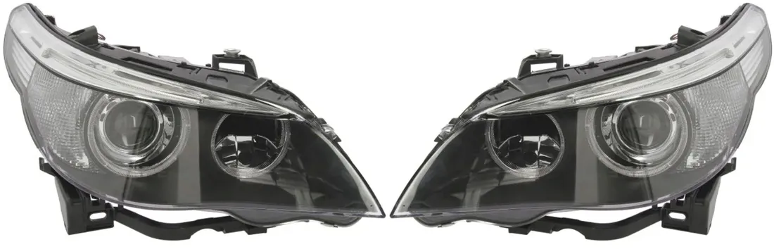 bmw-5-e60-e61-komplet-lamp-przednich-reflektory-stan-nowy