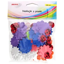 naklejki-z-pianki-kwiaty-biedronki-88-sztuk-brewis