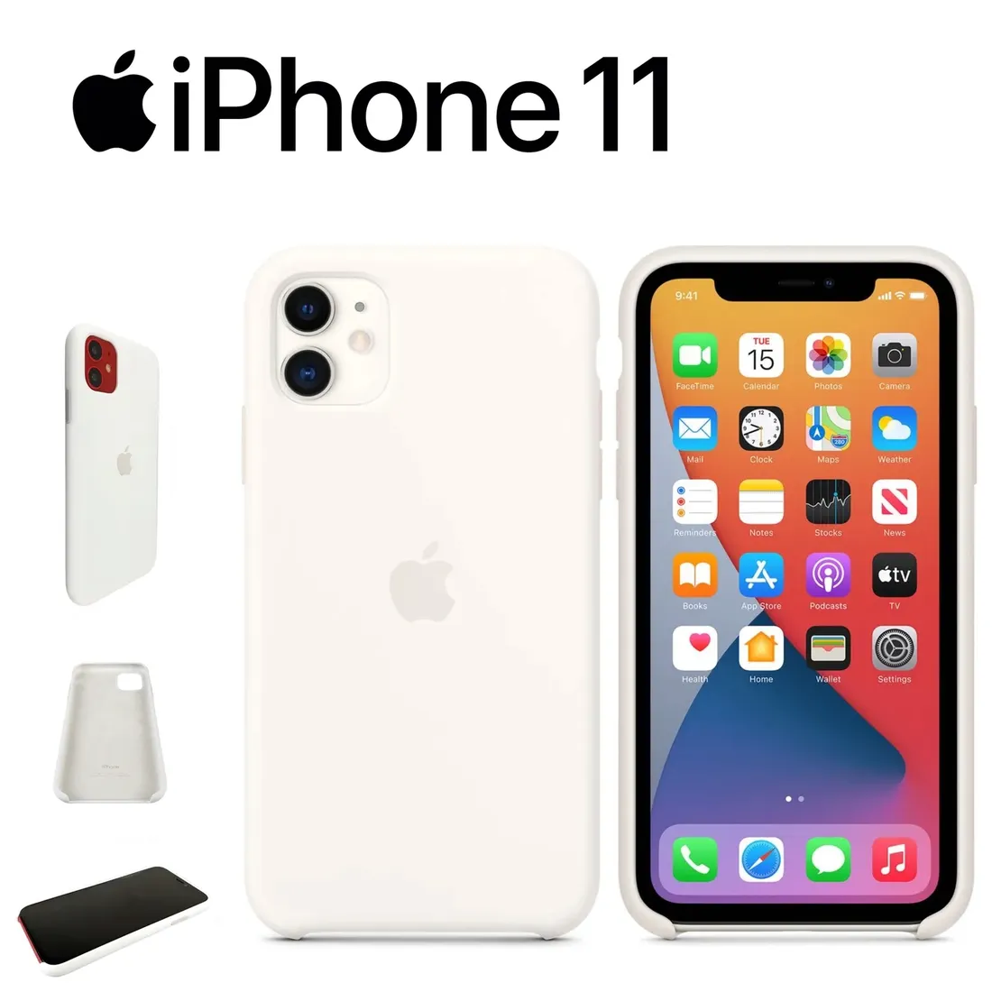etui-silikonowe-do-iphone11-apple-white-stan-nowy