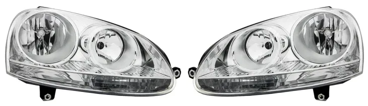 VW GOLF V 5 JETTA KOMPLET LAMP PRZEDNICH LAMPY TYC
