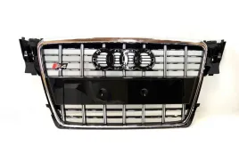 audi-a4-s4-atrapa-grill-srebrna-srodkowa-polysk