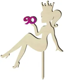 topper-drewniany-90-urodziny-hot-laska-roz-holo-13-x-165-cm