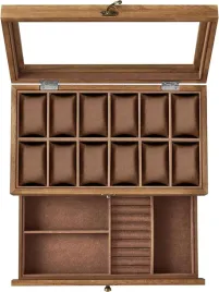 pudelko-na-zegarki-eleganckia-szkatulka-na-bizuterie-brazowa-etui-12-szt