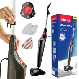vileda-mop-parowy-steam-plus-elektryczny-2x-nakladki-zestaw-powerpad