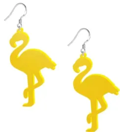 kolczyki-flamingi-classic-zolte-35x60-mm