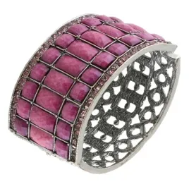 metalowa-sztywna-bransoletka-fioletowe-kamienie