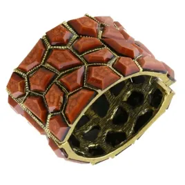 metalowa-sztywna-bransoletka-brazowe-kamienie