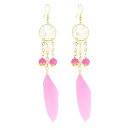 kolczyki-z-piorkami-lapacze-snow-12-cm-rozowe