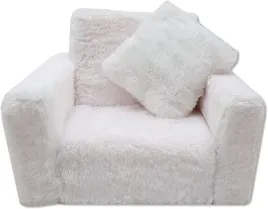 fotelik-dla-dzieci-rozkladany-fotel-pluszowy-pufa-bialy