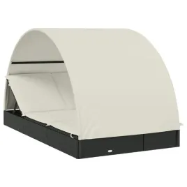 lezak-2-osobowy-z-polokraglym-zadaszeniem-czarny-211-x-112-x-140-cm