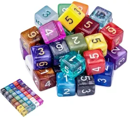 35x-kolorowe-kostki-6-stronne-kosci-wieloscienne-rpg-mtg-do-gier-prezent