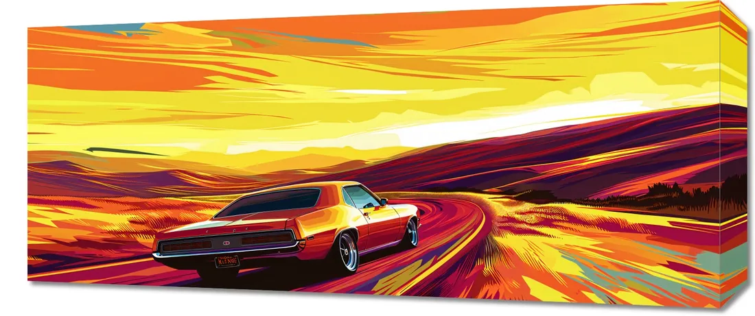 obraz-70x30cm-pedz-przed-siebie-stan-nowy