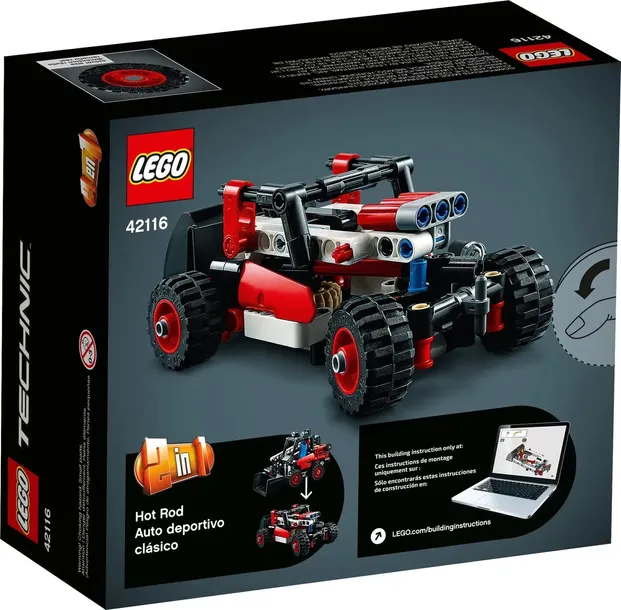 lego-technic-miniladowarka-koparka-42116-stan-nowy