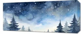 obraz-70x30cm-tajemniczy-las-o-zmierzchu