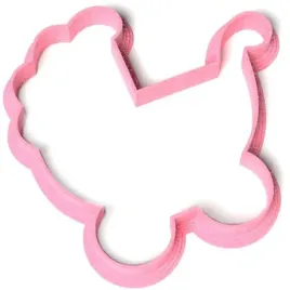foremka-baby-shower-girl-wozek-87x85-mm-rozowa-brokatowa