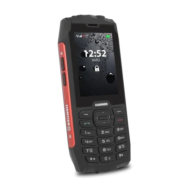 telefon-hammer-4-czerwony-waga-z-opakowaniem-0-3-kg-stan-nowy