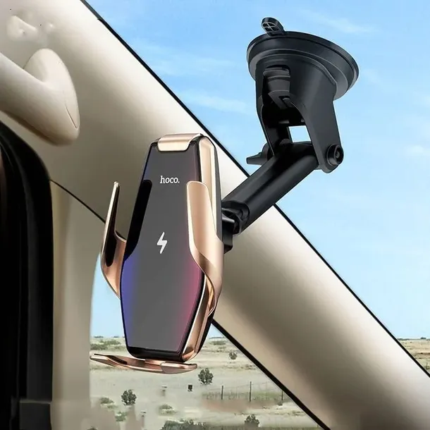 hoco-s14-car-mount-wireless-charger-silver-waga-z-opakowaniem-0-5-kg-stan-nowy