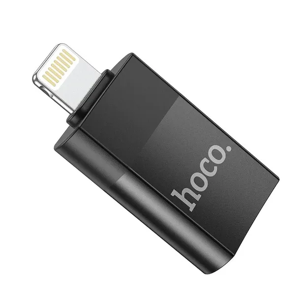 hoco-ua17-adapter-usb-to-lightning-black-waga-z-opakowaniem-0-3-kg-stan-nowy