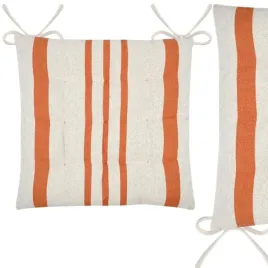 poduszka-na-krzeslo-taboret-w-paski-pomaranczowe-38x38cm-wiazana-bezowa