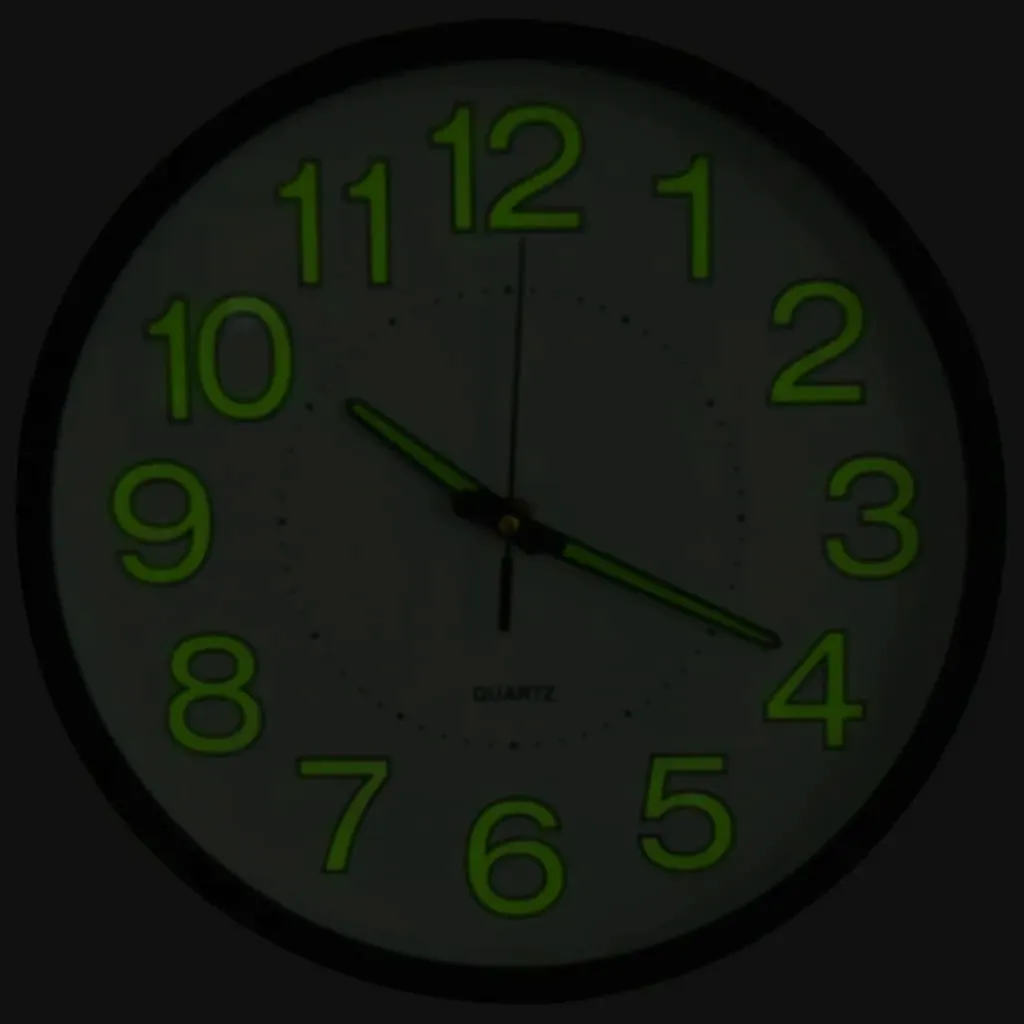 fluorescencyjny-zegar-scienny-czarny-30-cm-stan-nowy