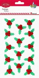 naklejki-3d-liscie-ostrokrzewu-14szt