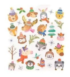 naklejki-swiateczne-zwierzaki-29szt