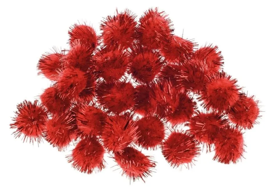 pompony-metaliczne-czerwone-2cm-40szt