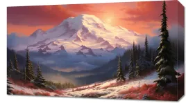 obraz-70x40cm-szczyty-porannej-zorzy