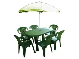 meble-ogrodowe-6-1-parasol-stol-krzesla-zielony