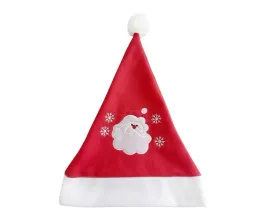 czapka-swiateczna-z-aplikacja-mikolaja-29x43cm