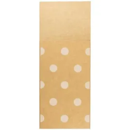 kieszonka-na-sztucce-biale-kropki-bezowa-arpex-85-x-20-cm-6-szt