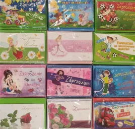 zaproszenia-urodziny-brokat-koperta-10szt