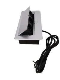 gniazdo-wpuszczane-w-blat-owal-aluminium-3x-kabel