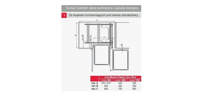 kosz-cargo-magic-corner-1200-chrom-maxima-evo-rejs-stan-nowy