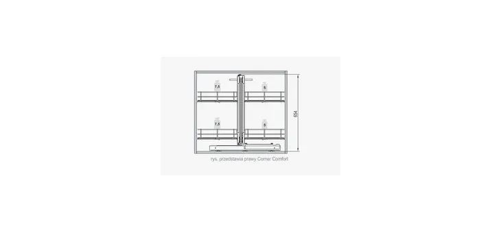 kosz-cargo-magic-corner-1200-chrom-maxima-evo-rejs-stan-nowy