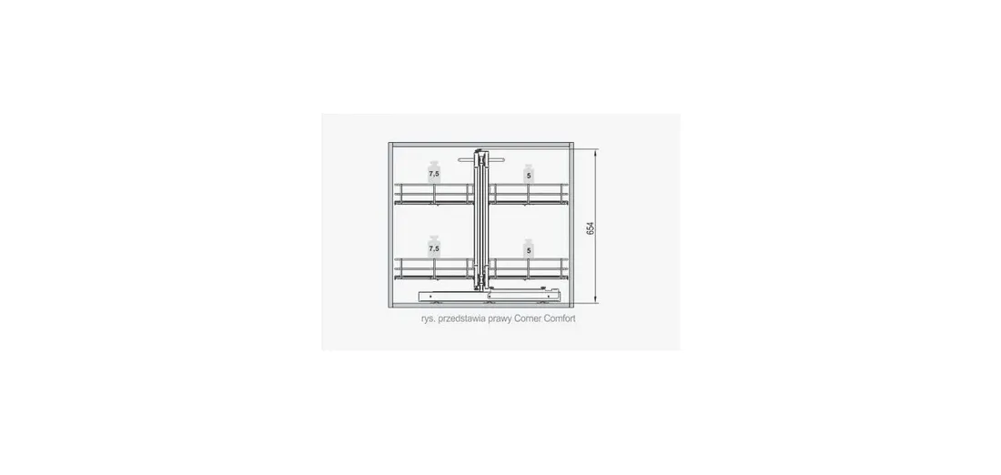 kosz-cargo-magic-corner-1200-chrom-maxima-evo-rejs