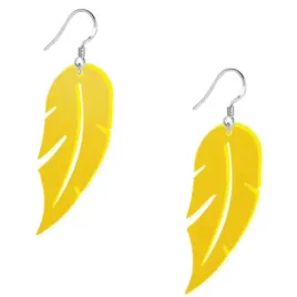 kolczyki-piorka-classic-zolte-25x55-mm