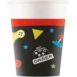 kubeczki-papierowe-gaming-party-procos-200-ml-8-szt