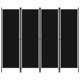 parawan-4-panelowy-czarny-200-x-180-cm