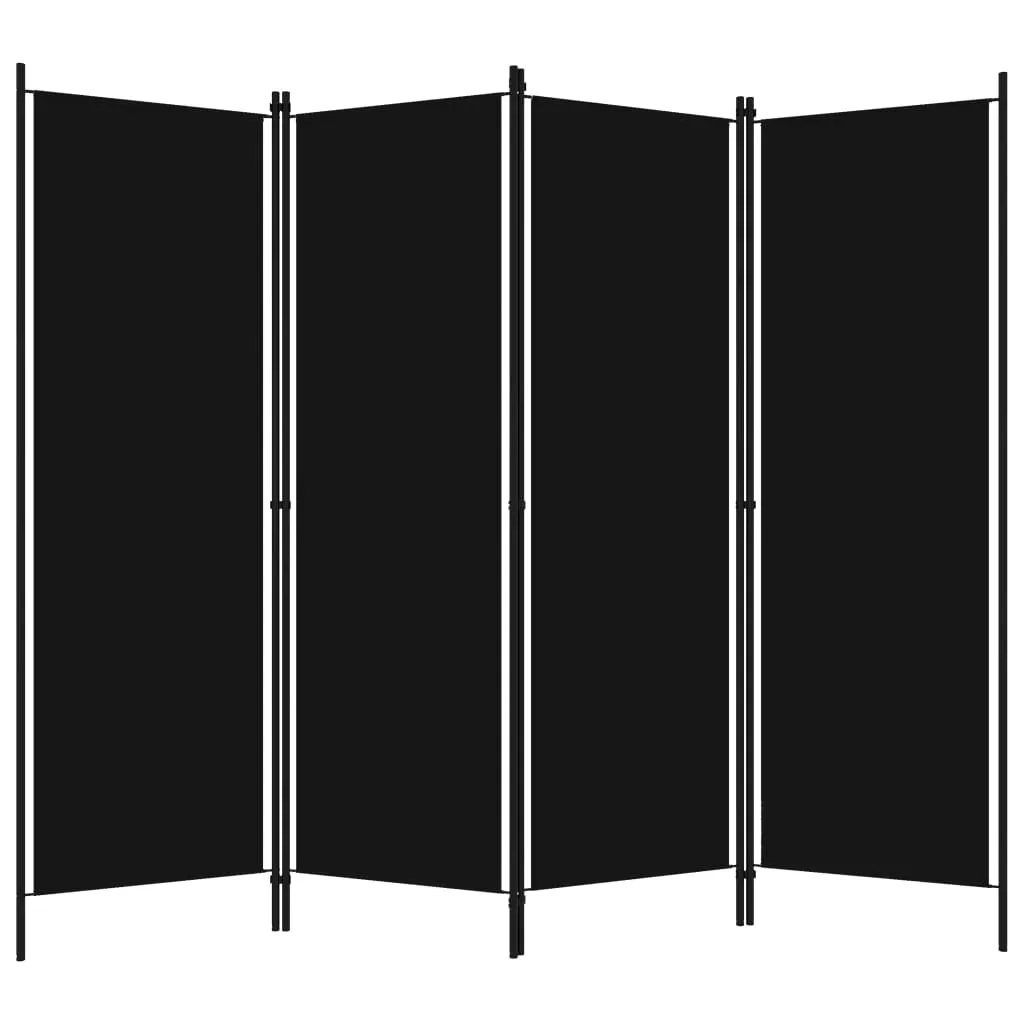 parawan-4-panelowy-czarny-200-x-180-cm