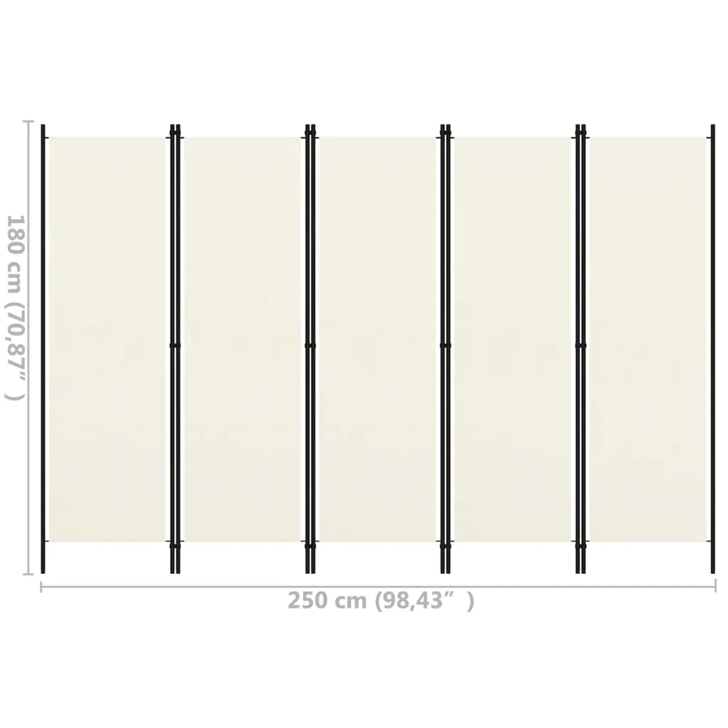 parawan-5-panelowy-kremowy-250-x-180-cm