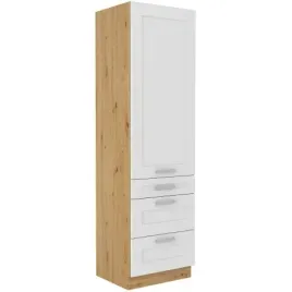 szafka-kuchenna-luna-60-dks-210-3s-1f-biala-dab-artisan-nowosc