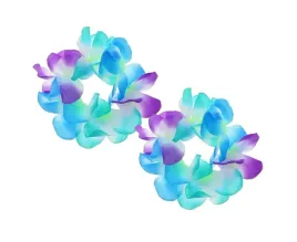 bransoletki-hawajskie-niebiesko-fioletowe-2szt