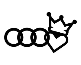 naklejka-audi-love