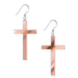 kolczyki-krzyze-proste-rose-gold-lustrzane-30x50-mm