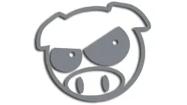 wycinana-naklejka-pig-swinka-swinia-zla-subaru-szara