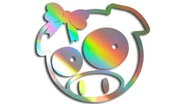 wycinana-naklejka-pig-swinka-swinia-girl-subaru-holograficzna